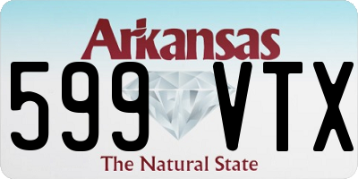 AR license plate 599VTX