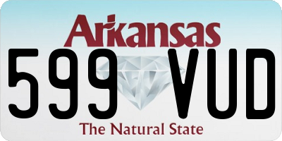 AR license plate 599VUD