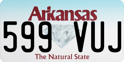 AR license plate 599VUJ