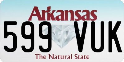 AR license plate 599VUK