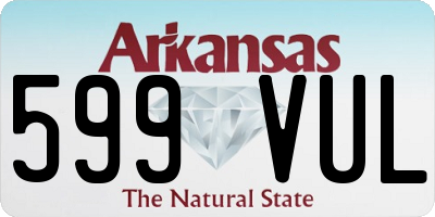 AR license plate 599VUL