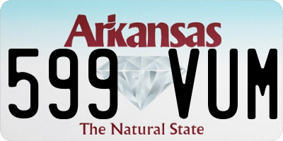AR license plate 599VUM