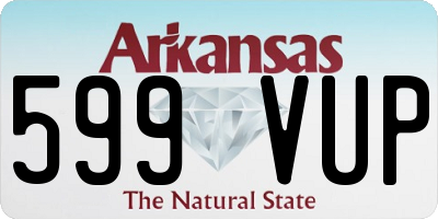 AR license plate 599VUP