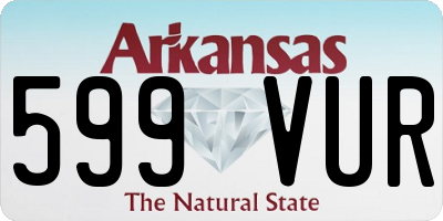 AR license plate 599VUR