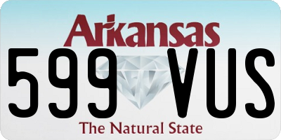 AR license plate 599VUS