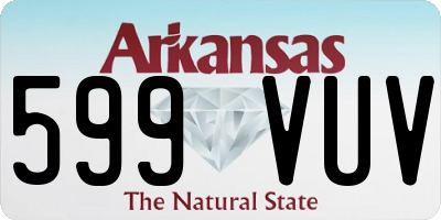 AR license plate 599VUV