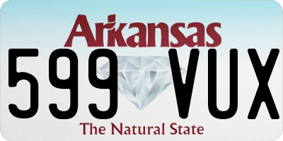 AR license plate 599VUX