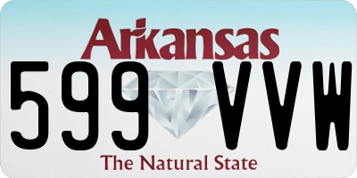 AR license plate 599VVW