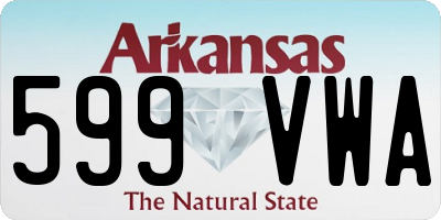 AR license plate 599VWA