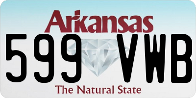 AR license plate 599VWB