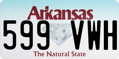 AR license plate 599VWH