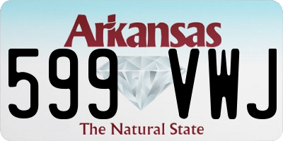 AR license plate 599VWJ