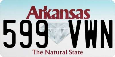 AR license plate 599VWN
