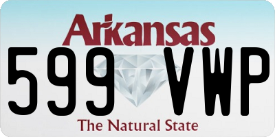 AR license plate 599VWP