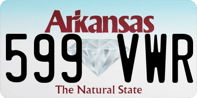 AR license plate 599VWR