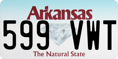 AR license plate 599VWT