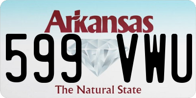 AR license plate 599VWU