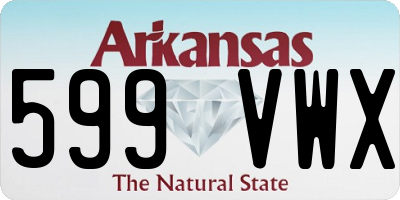 AR license plate 599VWX