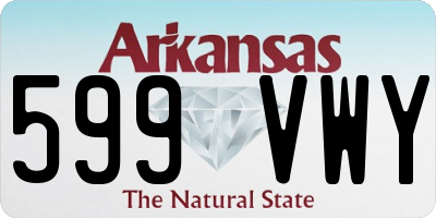 AR license plate 599VWY