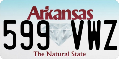 AR license plate 599VWZ