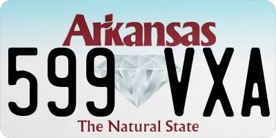 AR license plate 599VXA