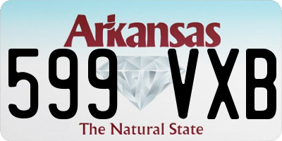 AR license plate 599VXB