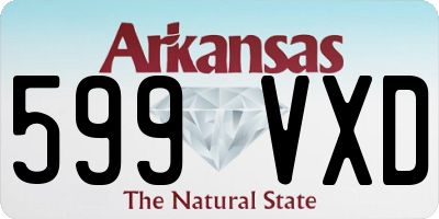 AR license plate 599VXD