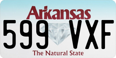 AR license plate 599VXF