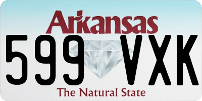 AR license plate 599VXK