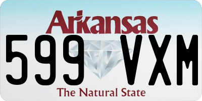 AR license plate 599VXM