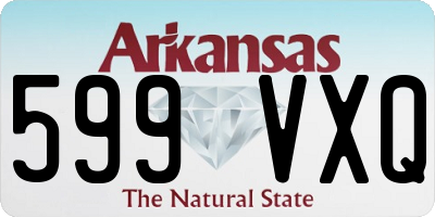 AR license plate 599VXQ