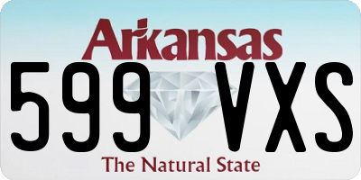 AR license plate 599VXS