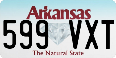 AR license plate 599VXT