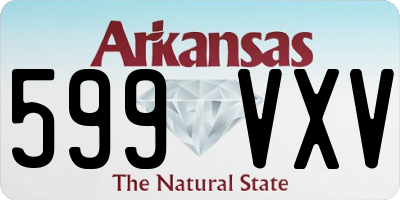 AR license plate 599VXV