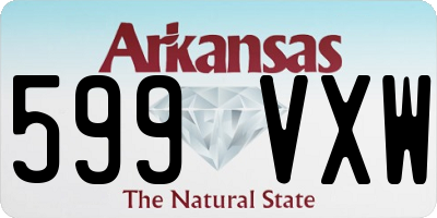 AR license plate 599VXW