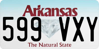 AR license plate 599VXY