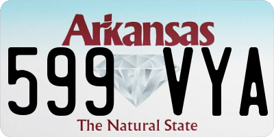 AR license plate 599VYA