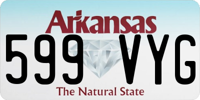 AR license plate 599VYG