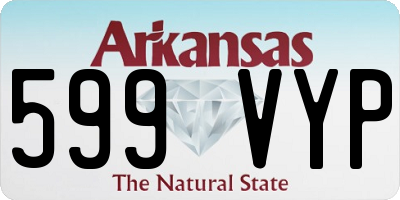 AR license plate 599VYP