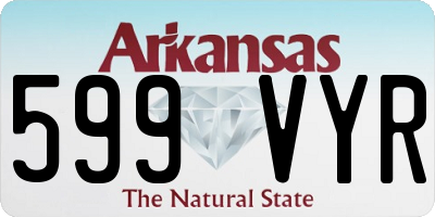 AR license plate 599VYR