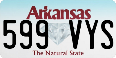 AR license plate 599VYS