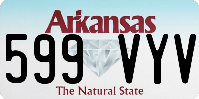 AR license plate 599VYV