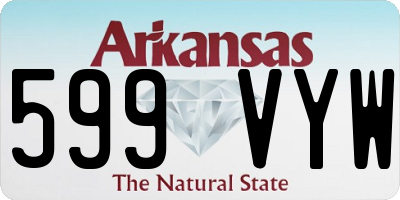 AR license plate 599VYW