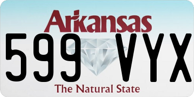AR license plate 599VYX