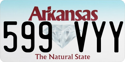 AR license plate 599VYY