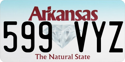 AR license plate 599VYZ