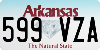 AR license plate 599VZA