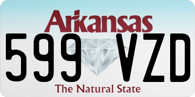 AR license plate 599VZD