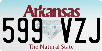 AR license plate 599VZJ