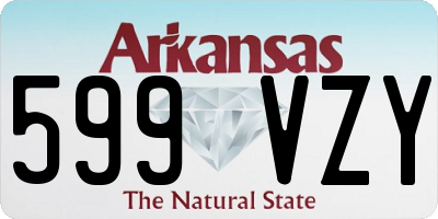 AR license plate 599VZY